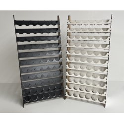 66 Pot Paint Rack GW Tall size Black or White